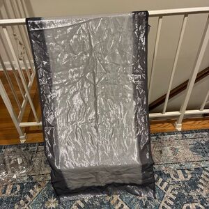 Bajra grey metallic cashmere/lurex scarf NWT